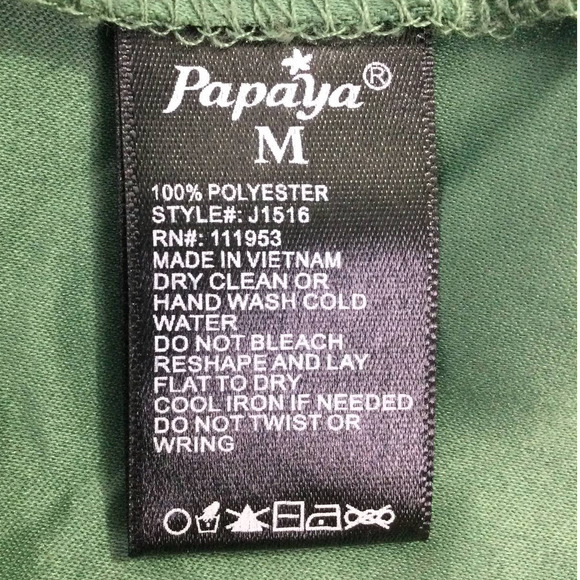 Papaya Women's Lightweight Hooded 3/4 Roll Up Long Sleeve Green Jacket M - Picture 7 of 11